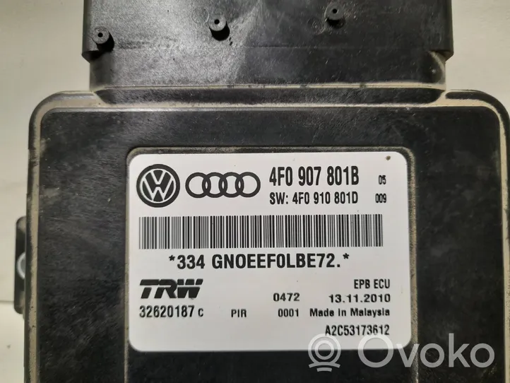 Audi A6 S6 C6 4F Moduł / Sterownik hamulca ręcznego 4F0907801B