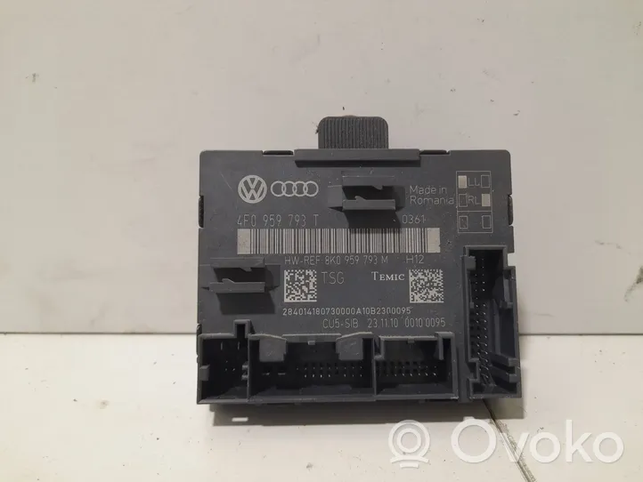 Audi A6 S6 C6 4F Unité de commande module de porte 4F0959793T