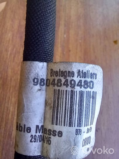 Citroen C4 II Picasso Câble négatif masse batterie 9804849480