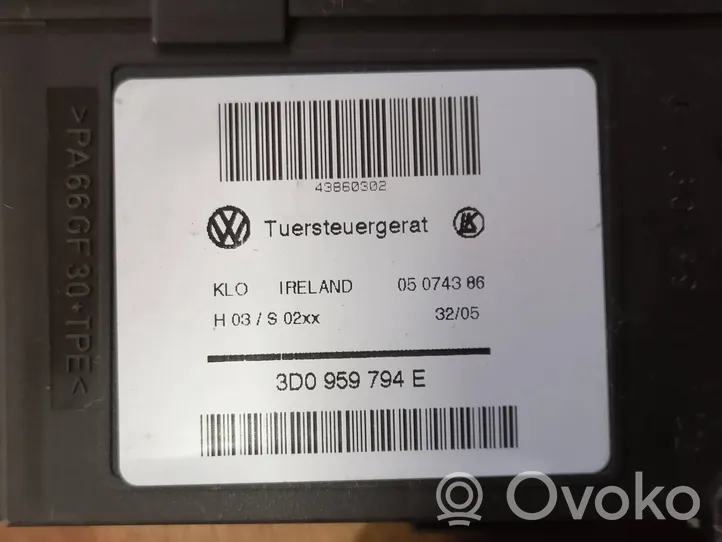 Volkswagen Touareg I Moteur de lève-vitre de porte arrière 7L6959704