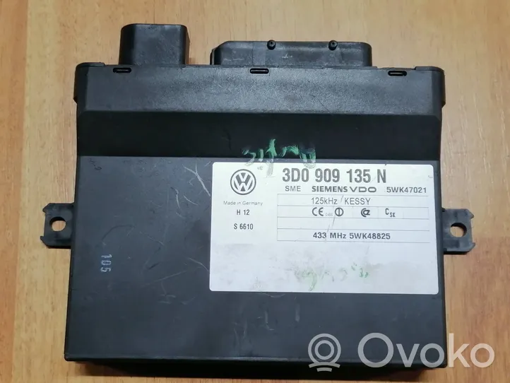 Volkswagen Touareg I Module de contrôle sans clé Go 3D0909135N