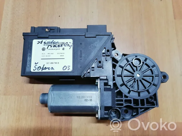 Volkswagen Touareg I Moteur de lève-vitre de porte avant 3D1959793B