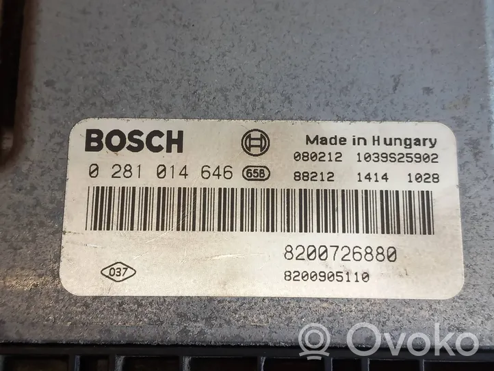 Renault Laguna III Komputer / Sterownik ECU i komplet kluczy 8200905110