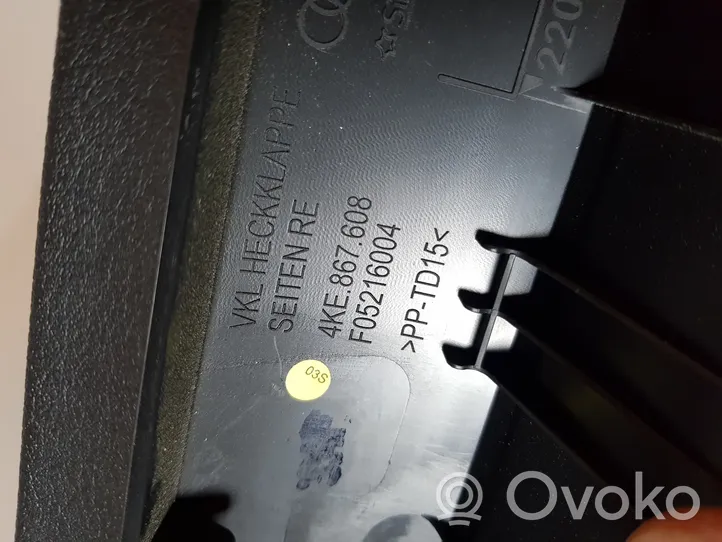 Audi e-tron Moldura de la puerta trasera 4KE867608