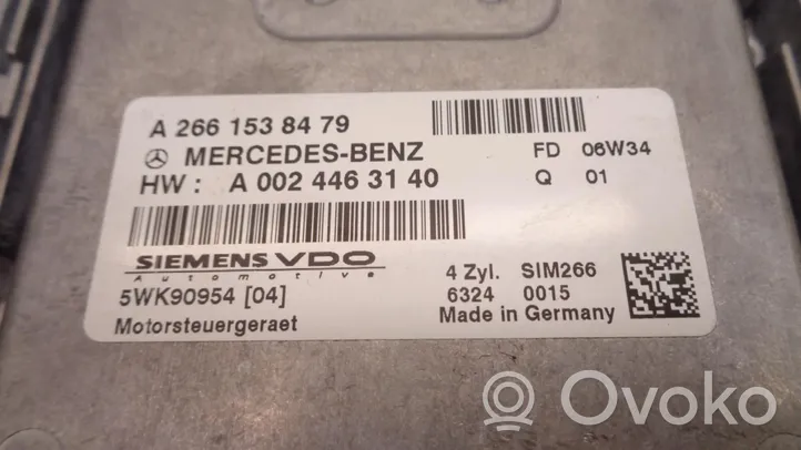 Mercedes-Benz A W169 Moottorin ohjainlaite/moduuli (käytetyt) 2661538479