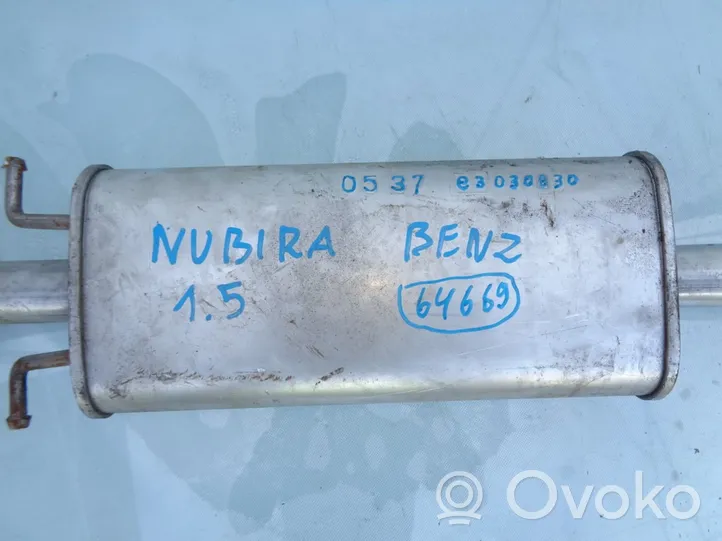 Daewoo Nubira Silenciador del tubo de escape trasero 