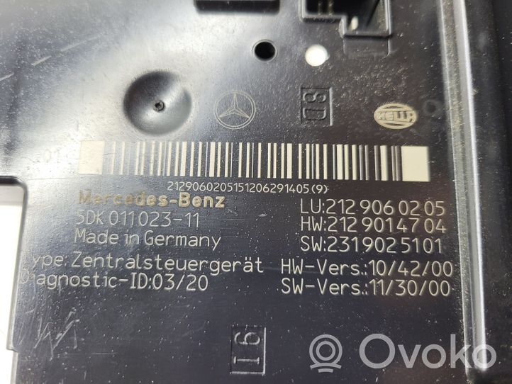 Mercedes-Benz E W212 Fuse box set 2129014704