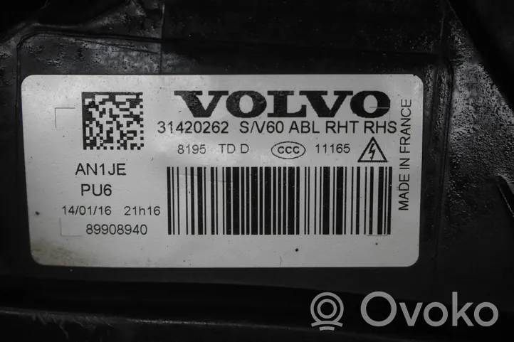 Volvo S60 Etu-/Ajovalo 31420262