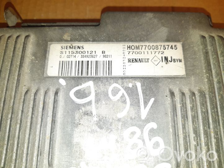 Renault Scenic I Calculateur moteur ECU S115300121B