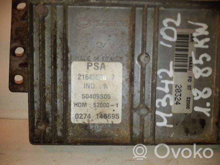 Citroen Xsara Picasso Calculateur moteur ECU 9642616780