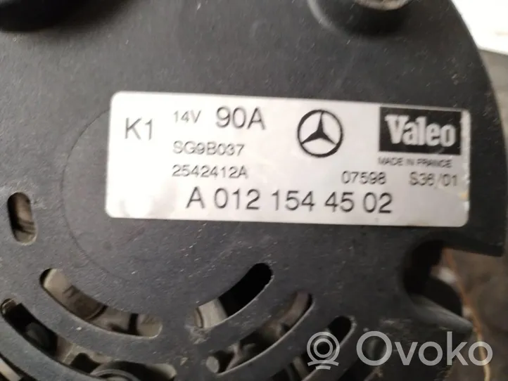 Mercedes-Benz A W168 Générateur / alternateur A0121544502
