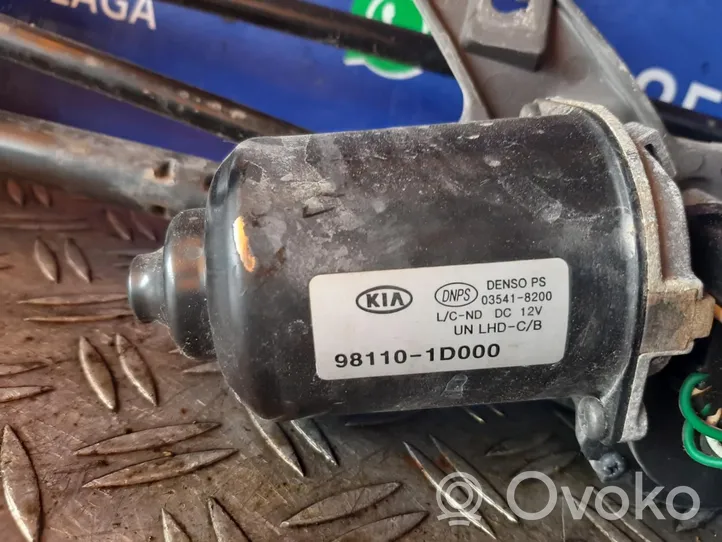 KIA Carens I Tringlerie et moteur d'essuie-glace avant 98110-1d000