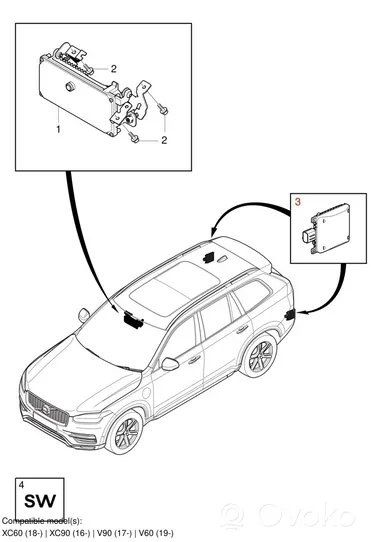 Volvo XC60 Capteur radar d'angle mort 31665692