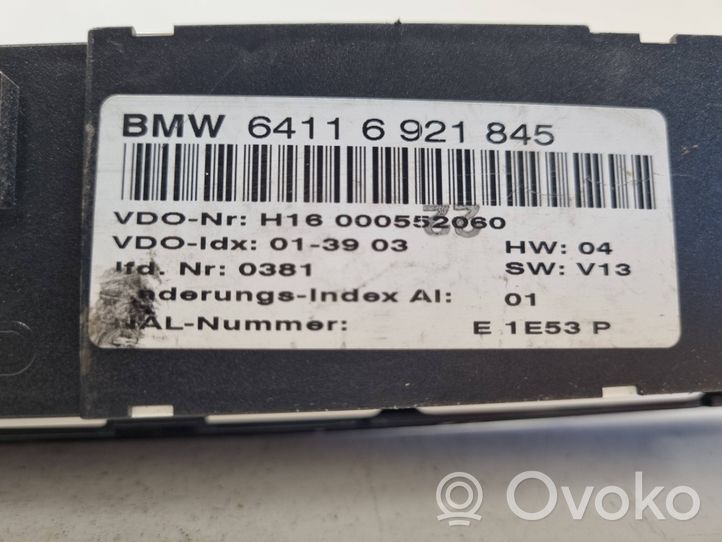 BMW 3 E46 Unité de contrôle climatique 64116921845