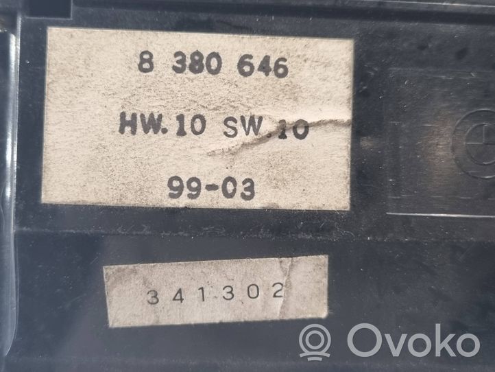 BMW 5 E39 Interruptor de la ventanilla de ventilación 8380646