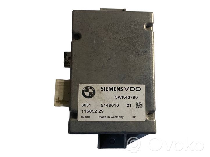 BMW 5 E60 E61 Module de contrôle caméra arrière 9149010