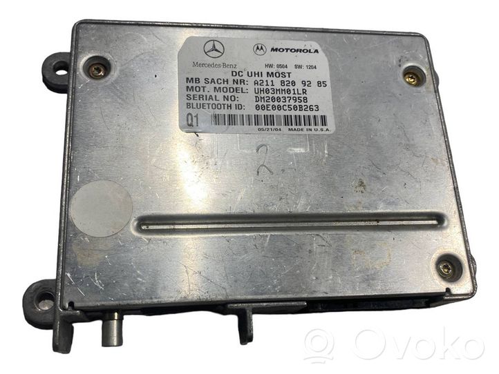 Mercedes-Benz C W203 Moduł / Sterownik Bluetooth A2118209285