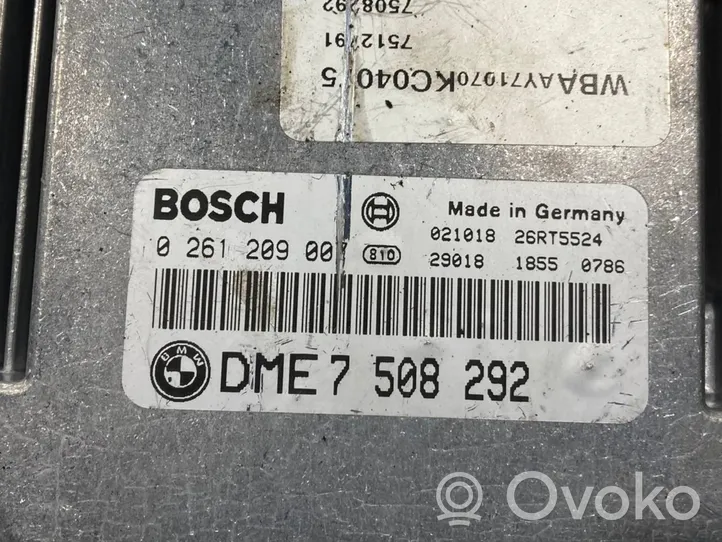 BMW 3 E46 Komputer / Sterownik ECU i komplet kluczy 7508292