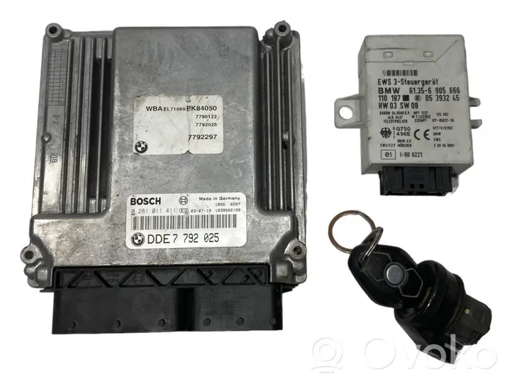 BMW 3 E46 Komputer / Sterownik ECU i komplet kluczy 7792025