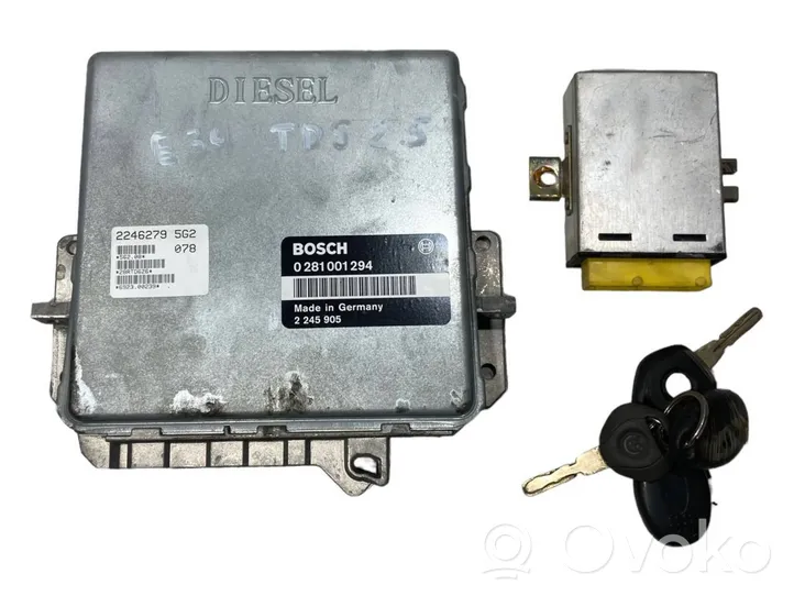 BMW 5 E34 Kit centralina motore ECU e serratura 2245905