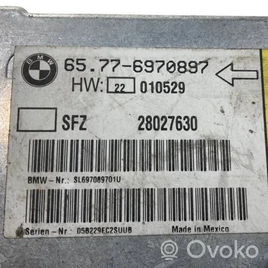 BMW 7 E65 E66 Module de contrôle airbag 6970897