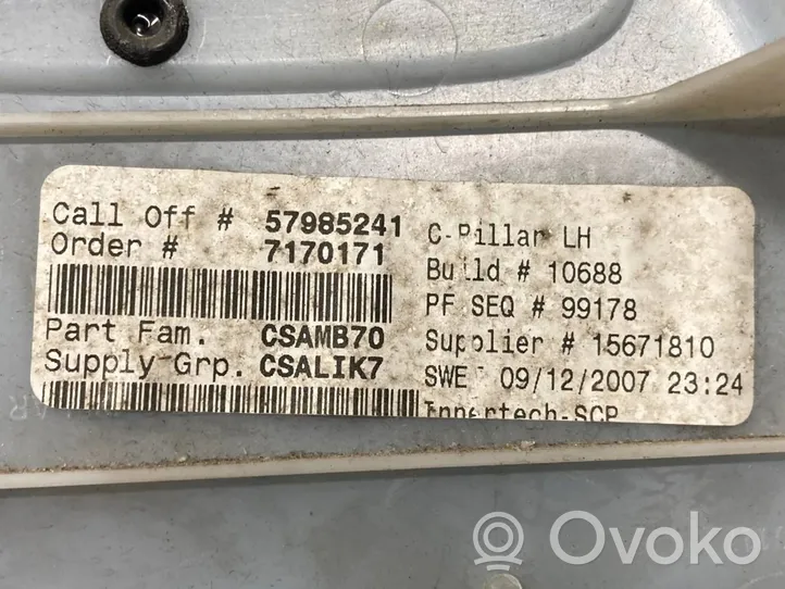 BMW X5 E70 (C) pillar trim 15671810