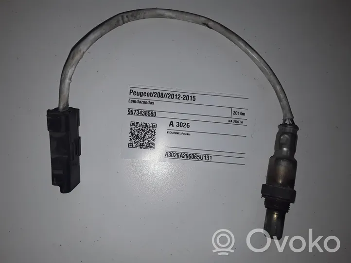 Peugeot 208 Sonde lambda 9673438580