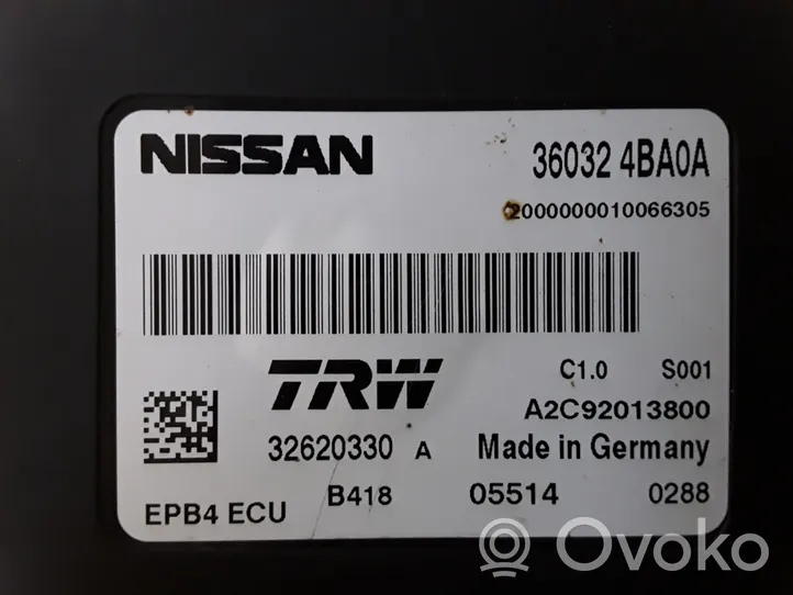 Nissan X-Trail T30 Module de commande de frein à main 360324BA0A