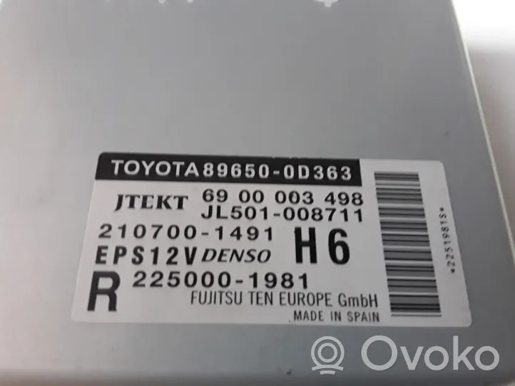 Toyota Yaris Vairo stiprintuvo valdymo blokas 896500D363