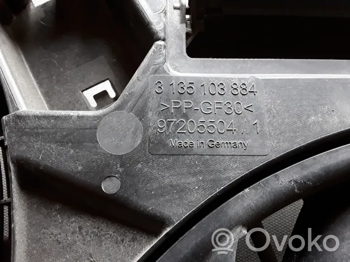Ford Kuga II Aro de refuerzo del ventilador del radiador 97205504