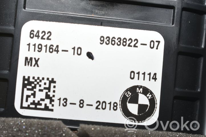 BMW X3 G01 Kratka nawiewu tylna tunelu środkowego 9363822