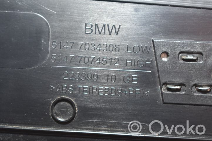 BMW 5 E60 E61 Garniture de protection de seuil intérieur 