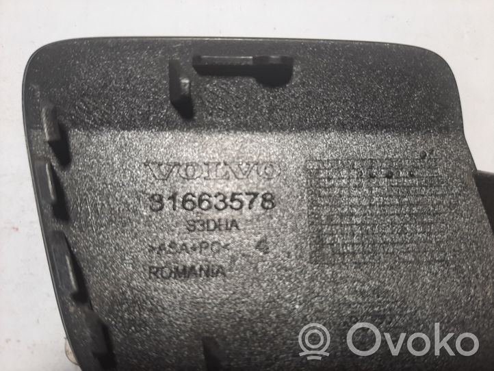 Volvo S60 Priekinis tempimo kilpos dangtelis 31663578