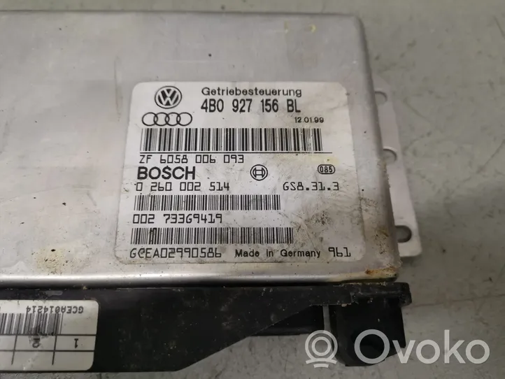 Audi A4 S4 B5 8D Pavarų dėžės valdymo blokas 4B0927156BL