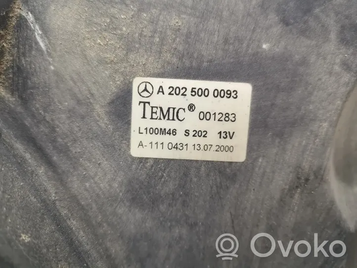 Mercedes-Benz CLK A208 C208 Ventilateur de refroidissement de radiateur électrique A2025000093