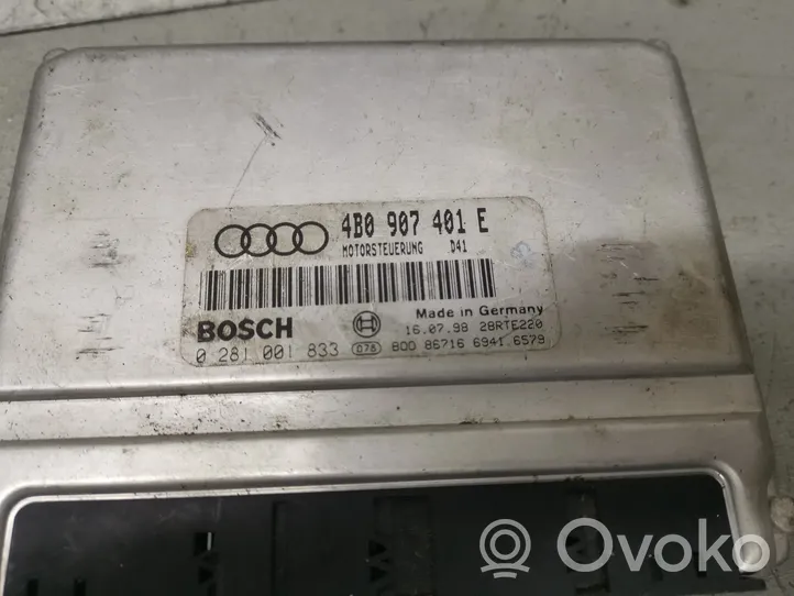 Audi A6 S6 C5 4B Calculateur moteur ECU 4B0907401E