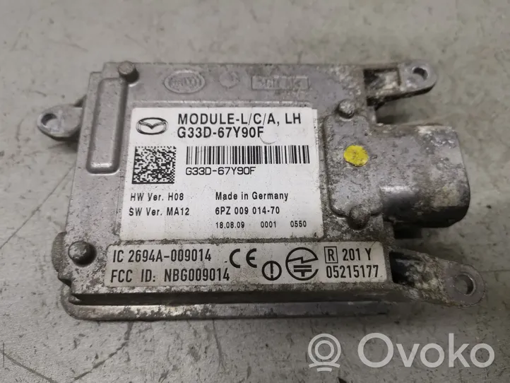 Mazda 6 Radarsensor Totwinkel Spurwechsel G33D67Y90F