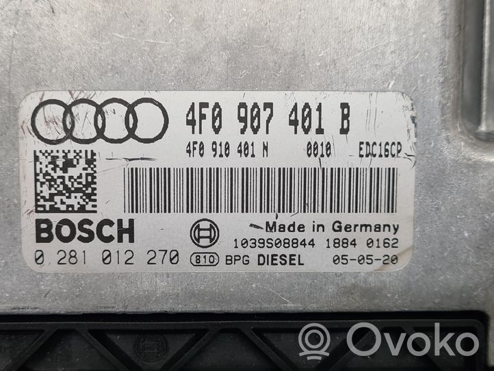 Audi A6 S6 C6 4F Variklio valdymo blokas 4F0907401B