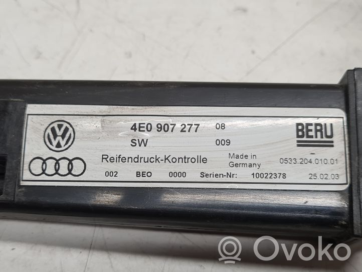 Audi A8 S8 D3 4E Capteur de pression des pneus 4E0907277