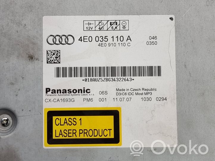 Audi A8 S8 D2 4D Changeur CD / DVD 4E0035110A