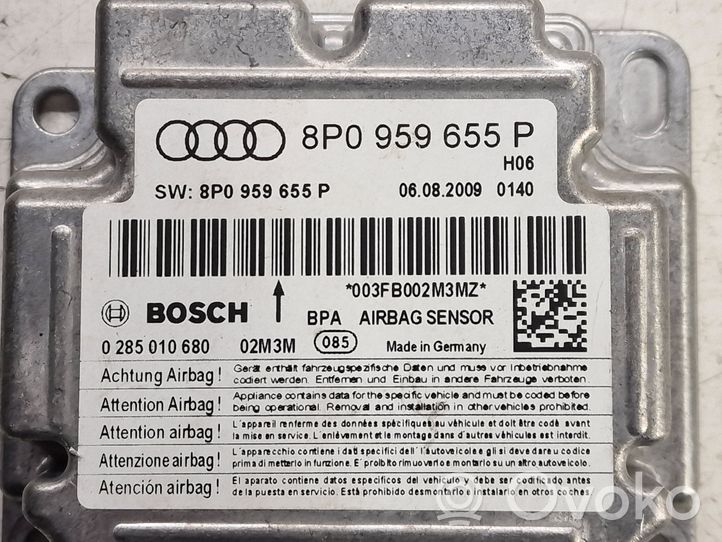 Audi A3 S3 A3 Sportback 8P Centralina/modulo airbag 8P0959655P