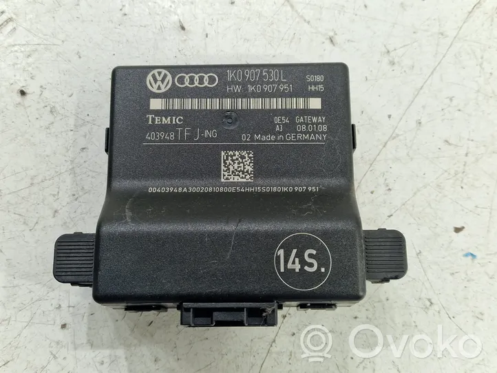 Audi A3 S3 A3 Sportback 8P Moduł sterowania Gateway 1K0907530L