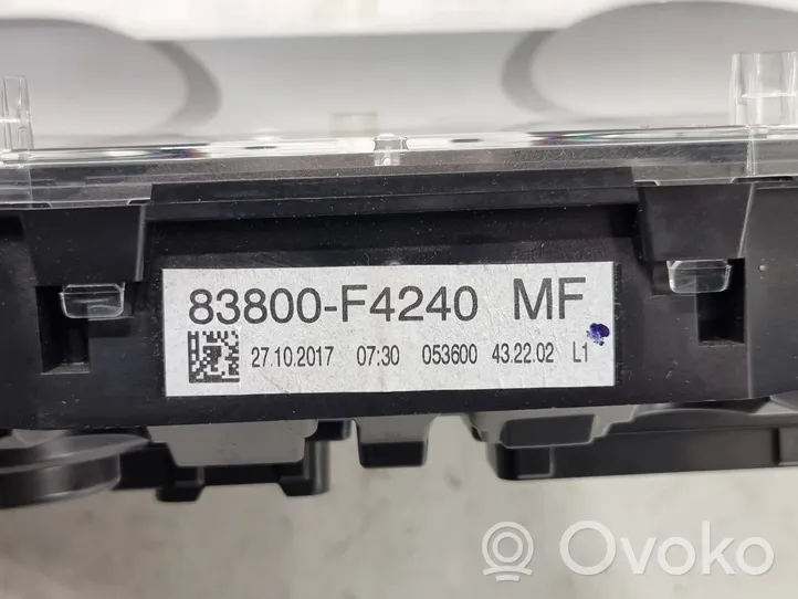 Toyota C-HR Compteur de vitesse tableau de bord 83800F4240