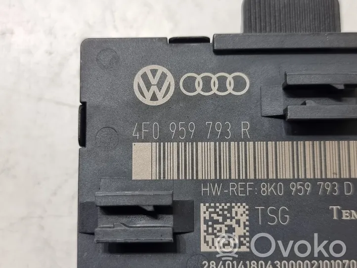 Audi A6 S6 C6 4F Unité de commande module de porte 4F0959793R