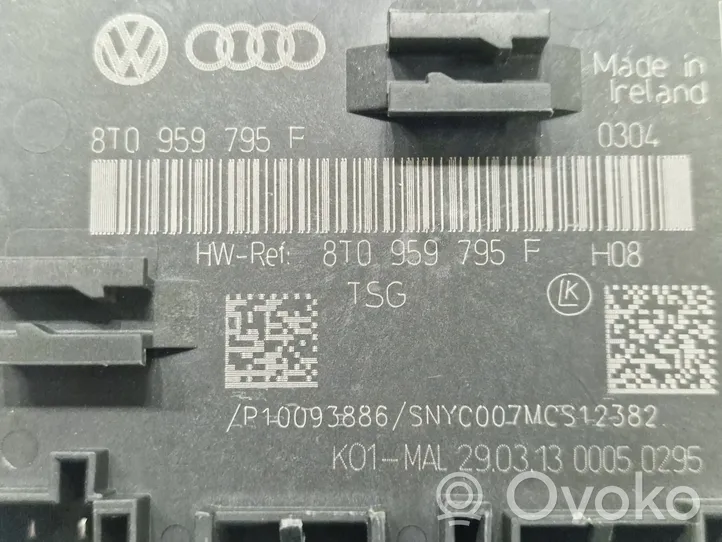Audi A5 8T 8F Oven ohjainlaite/moduuli 8T0959795F