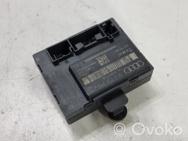 Audi A6 S6 C6 4F Unité de commande module de porte 4F0959794E