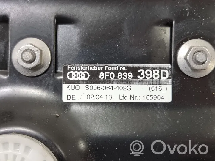 Audi A5 8T 8F Mécanisme lève-vitre de porte arrière avec moteur 8F0839398D