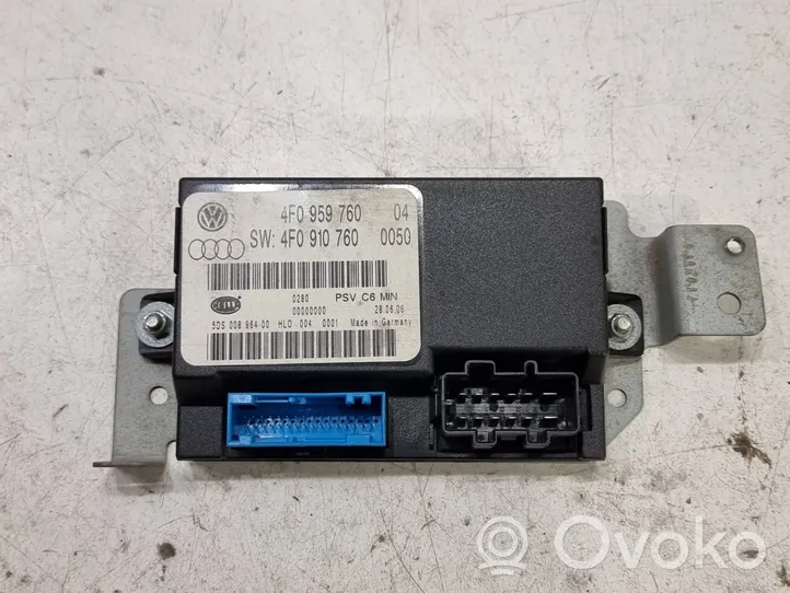 Audi A6 S6 C6 4F Modulo di controllo sedile 4F0959760