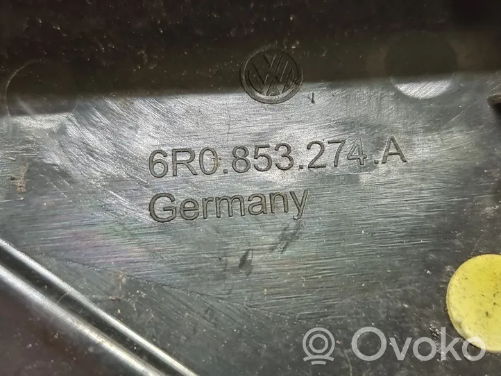 Volkswagen Polo V 6R Cita veida priekšpusē durvju dekoratīvās apdares detaļa 6R0853274A