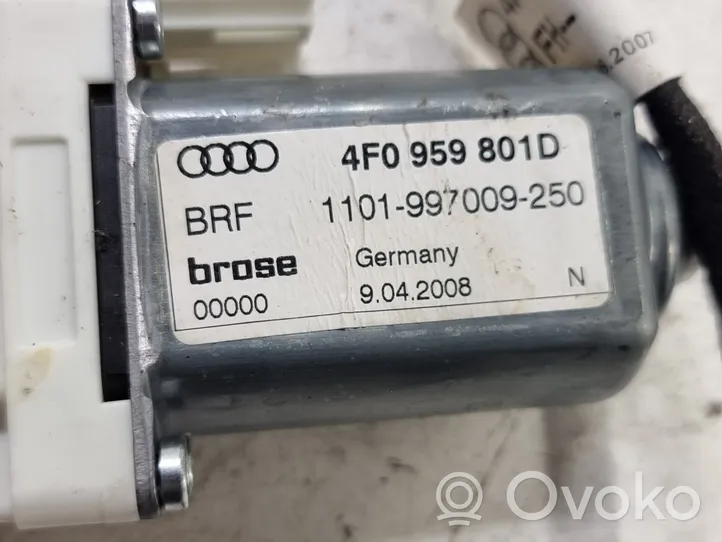 Audi A6 S6 C6 4F Priekšpusē loga pacēlāja motoriņš 4F0959801D